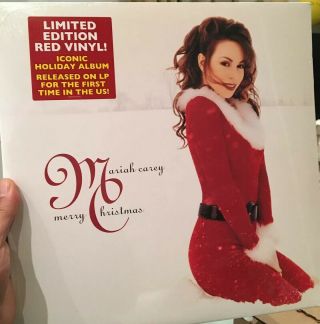 Red Vinyl - Mariah Carey Merry Christmas Vinyl Lp - All I Want For Christmas