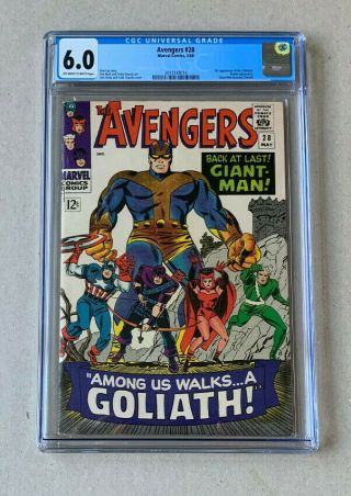 Avengers 28 | Cgc 6.  0 | Ow/w Pages (marvel 5/66) | 1st App.  Of The Collector