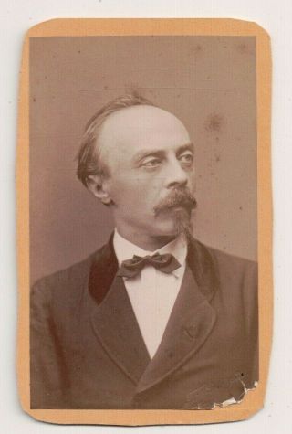 Vintage Cdv Hans Von Bülow German Conductor,  Virtuoso Pianist,  And Composer