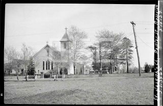 1937 St Josephs Church Poplar St Staten Island Nyc Old Sperr Photo Negative T268