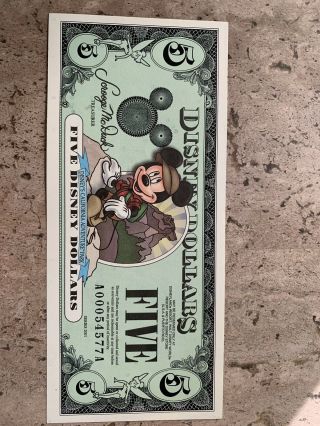 $5 Disney Dollar 2001 A Series