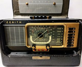 Vtg Zenith H500 Trans - Oceanic 7 Band Radio Short Wave Sw Tube W/ Manuals