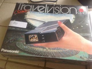 Hoarders Rare Panasonic Travelvision Ct - 101 Color Miniature Tv Vintage