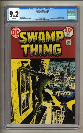 Swamp Thing 7 (cgc 9.  2) White Pages; Batman Cover/story; Wrightson (c 26441)