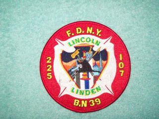 York City Fire Department Patch - Fdny - Engine 225 - Ladder 107