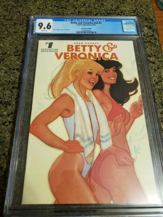 Betty And Veronica V3 1 - Cgc 9.  6 - Sdcc Variant - Archie Publications