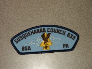 Vintage Bsa Boy Scouts Of America Patch Susquehanna Council 533 Pennsylvania Pa