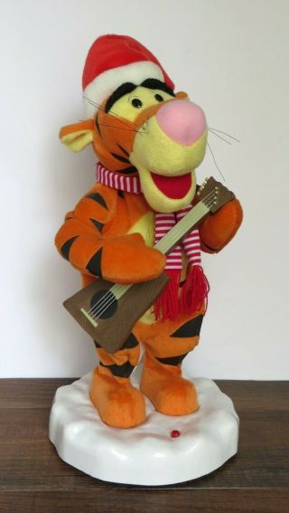 Animated Christmas Gemmy Singing Dancing Tigger Santa Claus Is Coming To Town