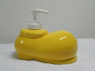 Disney Mickey Mouse Ceramic Yellow Shoe Soap/lotion Pump Dispenser Magical