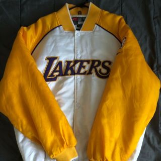 Vintage Vtg La Lakers Letterman Jacket L Varsity Bomber 80 