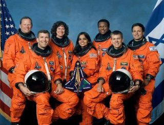 Nasa Space Shuttle Columbia Sts - 107 Crew 8x10 Photo