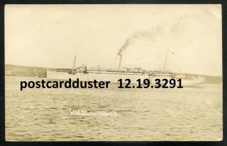 3291 - Steamer Hms Laurentic 1910s White Star Line.  Real Photo Postcard