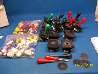 11 Ultimate Joysticks Plus Extra Parts & 50 Push Buttons W/switches
