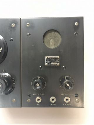 1921 Westinghouse RC (RA/DA) Receiver Tuner Amplifier Detector Tube Radio 3