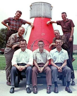 Mercury Seven 7 Astronauts - 8x10 Nasa Photo (mw129)