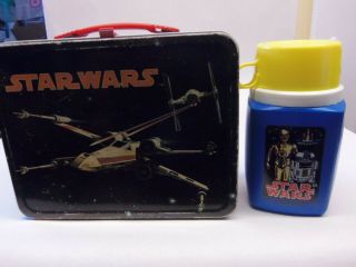 Vintage 1977 Star Wars Lunchbox With Thermos