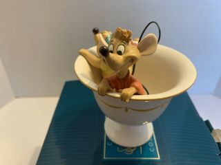 WDCC DISNEY CINDERELLA GUS AND JAQ “TEA FOR TWO” FIGURINE WITH 2