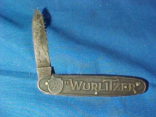 Orig 1930s Wurlitzer Juke Box Co Advertising Pocket Knife