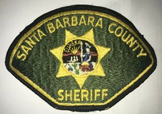 Santa Barbara County Sheriff Dept.  California Ca Patch Police Deputy