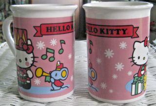 Hello Kitty Ceramic Mugs Sanrio Frankford Candy Animated Characters 2