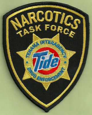 Dea Tehama County California Interagency Narcotics Task Force Patch