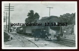 2562 - Luray Va 1950s N&w Railway Train Station.  Real Photo Postcard By Warden