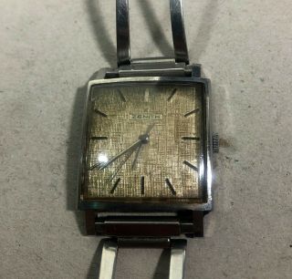 Vintage Zenith Square Mechanical Movement Cal 2542.  Swiss Made.