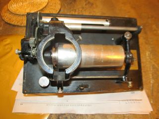 Thomas Edison Standard A Phonograph Motor,  Bed Plate And Upper