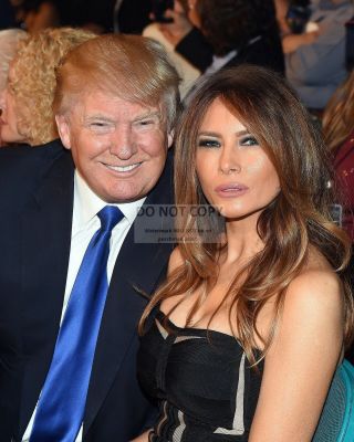 Donald And Melania Trump In Las Vegas On May 2,  2015 - 8x10 Photo (op - 486)