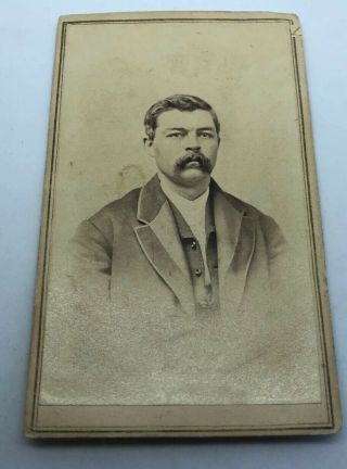 Savage And Ottinger Vintage Cabinet Photo Of Man Utah Mormon Pre 1868 Scarce 3