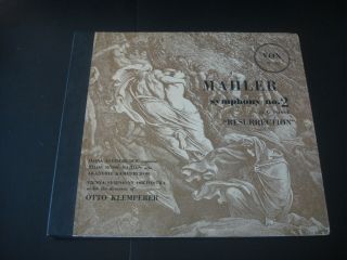 Pl 7012 - Otto Klemperer - Mahler Symphony No.  2 Pathe Vox 2xlps Box