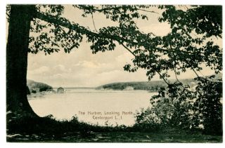 Centerport Li Ny - View Of Harbor Looking North - Postcard