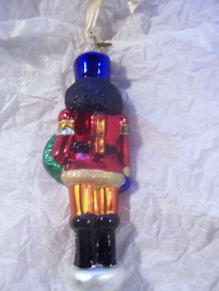 Christopher Radko Black figure NUTCRACKER Christmas Ornament w/box 3