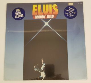 Elvis Presley Vinyl Lp Record Moody Blue 1977 Old Stock W Hype Stickr