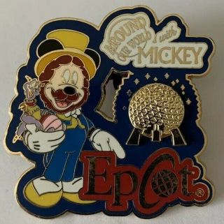 Disney World - Around Our World With Mickey Mouse Epcot Figment Dreamfinder Pin
