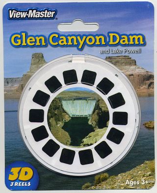Glen Canyon Dam,  Lake Powell Arizona Utah View - Master 3 - Reel Packet