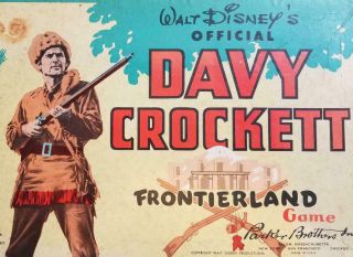 Rare 1955 Walt Disney Davy Crockett Frontierland Disneyland Game Fess Parker