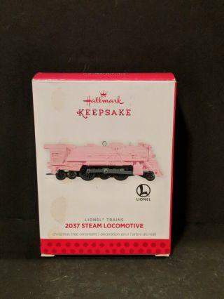 " Pink " 2013 Limited Edition Hallmark Keepsake 2037 Steam Locomotive Lionel Trains