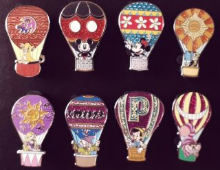 Disney Adventure Is Out There Mystery Pin Hot Air Balloon Complete Set