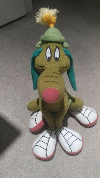 Applause Marvin The Martian K - 9 Green Plush Dog Stuffed Animal Looney Tunes 1997