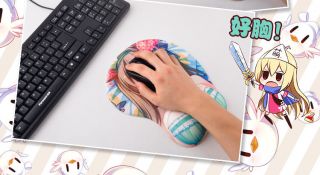 Japanese Anime Girl Re:Zero Emilia Soft 3D Mouse Pad Mat Wrist Rest 2