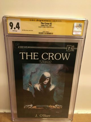 The Crow 2 Cgc 9.  4 White Pages 1st Print Caliber Press Signed James O 