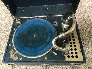 Allen Phonograph Gramophone Portable Record Player 1930 