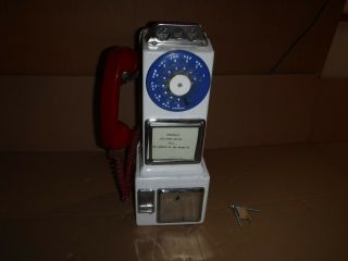 Automatic Electric Co 3 Slot Coin Operated Rotary Dial Telephone