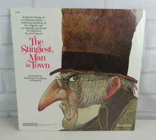 The Stingiest Man In Town 1974 Lp Record Based On " A Christmas Carol "