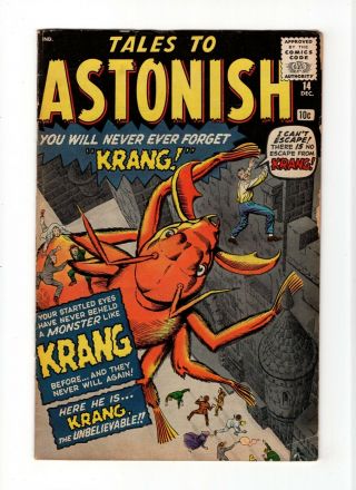 Tales To Astonish 14 Vintage Marvel Atlas Comic Pre - Hero Horror Golden Age 10c
