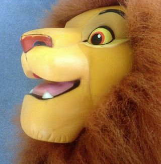 Vintage Lion King Adult Simba 20 " Plush Rubber Face Puppet Disney World