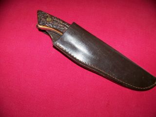 Vintage Schrade Old Timer Usa 144 Staglon Hunting Knife W/sh