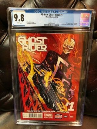 All Ghost Rider 1 Cgc 9.  8 Nm/mt Near 1st Appearance Robbie Reyes