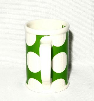 Starbucks 2006 Green And White Dimpled Golf Balls Coffee Cup Mug 16 Oz 2
